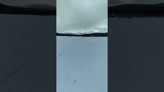 Arrma R/C Kreaton on 4s.... full throttle rippin on the frozen lake...