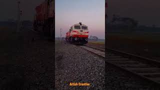 Train Engine 🚂 Saraigarh Junction For Speed Trail.  / #engine #shorts #youtubeshorts #viral #train