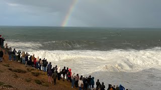 Nazare , portugal in a day with 10m wave