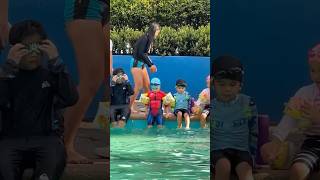 Alon’s swimming lesson 💕 #shorts #shortvideo #viralvideo #youtubeshorts #shortsviral #ytshorts