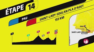 TOUR DE FRANCE 2024 - STAGE 14 | PAU - SAINT-LARY-SOULAN PLA D'ADET | TOUR DE FRANCE 2024 PS5