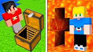 TESTEI os MELHORES ESCONDERIJOS SECRETOS no Minecraft!