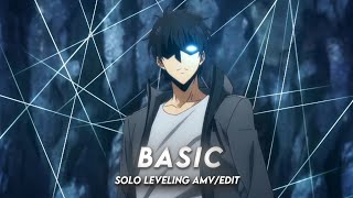 Basic | Sung Jin Woo vs Kang Tae Shik Solo Leveling [AMV/Edit] (+free clips)