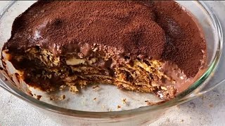 Only 2 ingredients🌙Chocolate Biscuit Pudding/Eid recipes2023