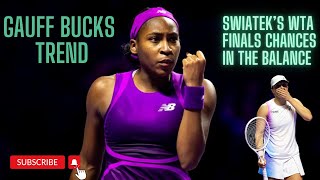 Coco Gauff stuns Iga Swiatek to leave Pole's WTA Finals chances in the balance