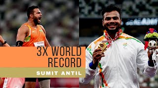 3x World Record | Sumit Antil SMASHED his own World Record | Men's Javelin Throw | Tokyo Paralympics