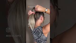 ✨idea acconciatura con coda di cavallo ✨ #hairtutorial #hairstule #hair #haircut #