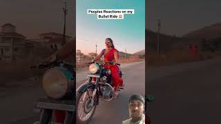 Bullet riding girl #beingnavi #bulletride #travel