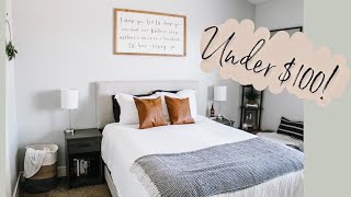 Affordable BEDROOM MAKEOVER 2020 *under $100!!*