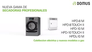 Novedades en la secadora profesional de Domus 2021 | www.domuslaundry.com