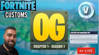 🔴LIVE FORTNITE OG CUSTOMS SCRIMS | BATTLE PASS GIVEAWAYS | FASHION SHOWS AND MORE! #shorts