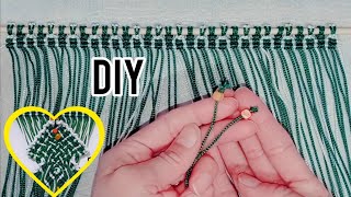 💥#EP3 | Macrame Christmas Tree Wall Hanging Tutorial for beginners 💙💡