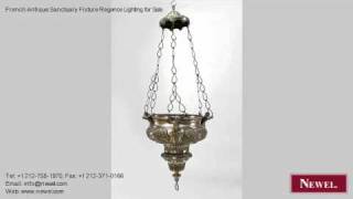 French Antique Sanctuary Fixture Regence Lighting for Sale