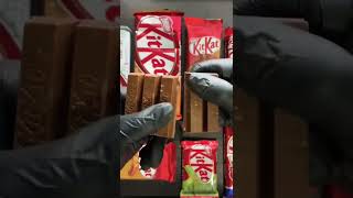 KITKAT CARAMEL CHOCOLATE ASMR {NO TALKING} #shorts