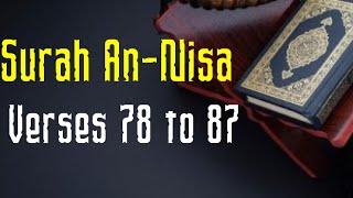 Surah An-Nisa Verses 78 to 87 with Tajweed | Treasure of Quran  #allah #tajweed #quran