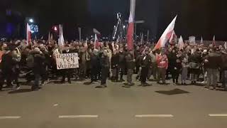 11th oct 2019 Wrocław, Polish Independence Day. Police arrests random people