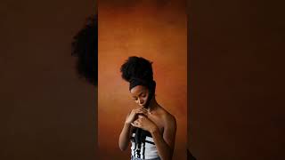 Simple headwrap tutorial on big afro hair. #headwrapstyles #headwraptutorial