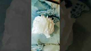 Tissue paper craft/ How to make a flower with tissue paper for home decor