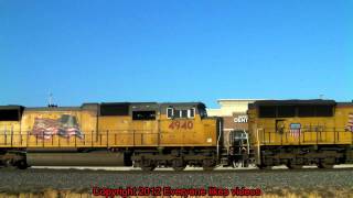 A couple stack trains on the KCS Dallas sub 01/06/2012 ©