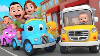 Wheels On The Vehicles : Learn Street Vehicles Baby Song & Nursery Rhymes