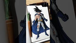 Drawing Of Batman x Goku ✨🗿 #dandadan #anime #drawing #batman #goku