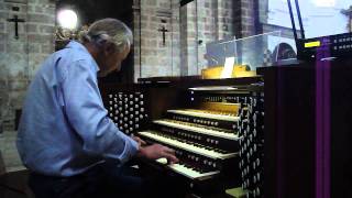 Michael Reckling toca el órgano en la Catedral de Valladolid