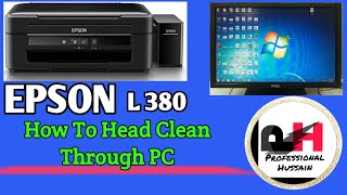 How To Head Cleaning  EPSON L380. (L210,L220,L360)