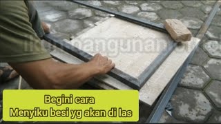 Cara pengelasan dan menyiku menggunakan cara ini  || Bikin roda untuk etasae