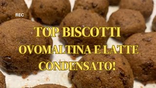 Biscotti all'Ovomaltina e Latte condensato