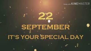 Special day for September22