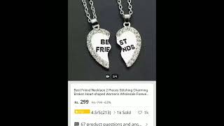 2 Best Friends Lockets on daraz