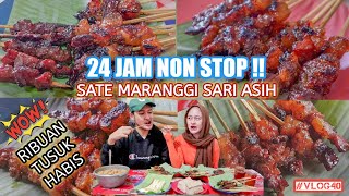 HABIS RIBUAN TUSUK SEHARI - SATE MARANGGI SARI ASIH WISATA KULINER PUNCAK BOGOR TERMURAH | VLOG #40