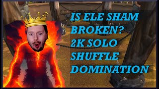 ELE Sham is CRAZY in S4 - Most fun caster in PVP! Easy 2k Shuffle match! Road to 2400 continues!