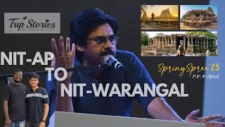 NIT AP TO NIT WARANGAL VLOG | spring spree '23 | Pavan kalyan  | Dileep NIT AP| @SaiCharanMalyala