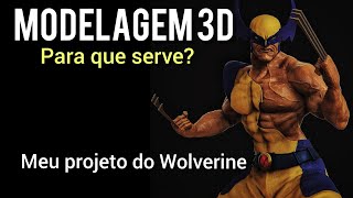 MODELAGEM 3D PARA QUE SERVE? CONCEPT DO  WOLVERINE #3d #dicas #art