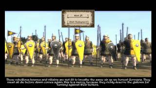 Medieval Total War 2 German General Speech a True Gentlemen HD