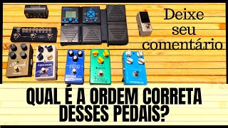 Desvendando o mistério: Qual é a maneira correta de conectar esses pedais?🎸