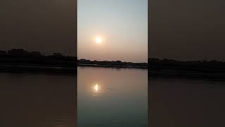 Reflection of sun in River #shorts #nature #river #amazing