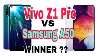 Vivo Z1 Pro vs Samsung galaxy A50 speed test and camera comparison / Krrish tech