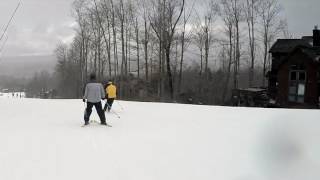 Reid and Dave Skiing Easy Does It