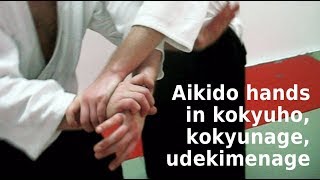 Aikido hand movements in KOKYUHO, KOKYUNAGE, and UDEKIMENAGE, by Stefan Stenudd in 2009