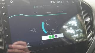 Магнитола teyes spro для Лада Веста. Тест работы интернет соединения. С расшаренного вайфай МТС 4g