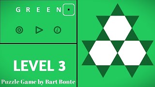 Green LEVEL 3 - Puzzle Game by Bart Bonte