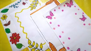 Quick And Easy Design Border For Project Work|Easy Project Work Border Design |Simple Design Border