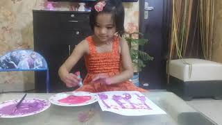 Cotton Swabs Painting for Kids | Princess ilisha