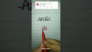 anish Logo name #youtubeshorts