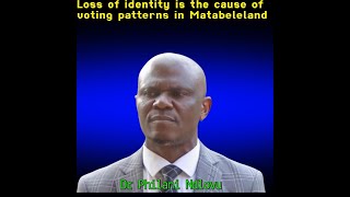 Loss of identity is the cause of the voting patterns in Matabeleland- Dr Ndlovu