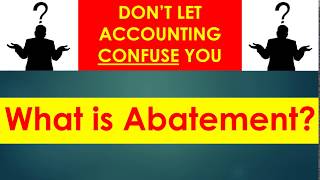 What is Abatement || Tax abatement || Abatement ||