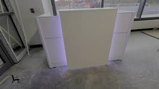 Flex Reception Desk with Light Panel by Kansole Office Furniture