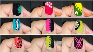 Top 15 +Easy nail art designs for beginners|| Diy nail art designs at home 💅|| nail art 2024